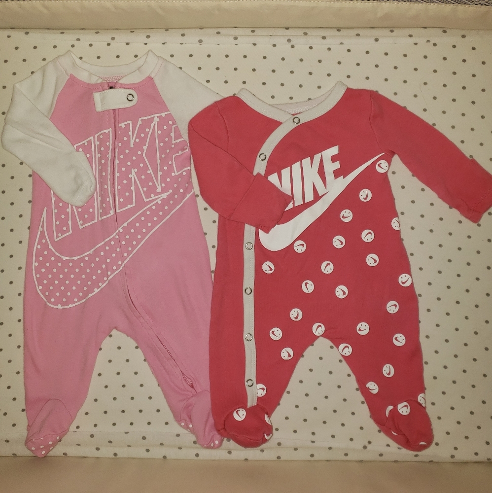 2 PC Nike Babygirl Pajamas - Picture 1 of 3